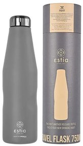 Estia Θερμός – Μπουκάλι Travel Flask Save The Aegean 750ml Fjord Grey 01-9823