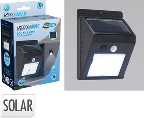 Ηλιακό φωτιστικο LED - 12.1x9.5x4.6cm - Μαύρο