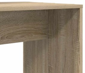vidaXL Γραφείο Sonoma Δρυς 138.5 x 55 x 143 εκ Επεξεργασμένο ξύλο