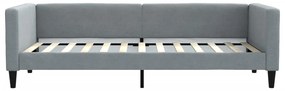 vidaXL Καναπές Κρεβάτι Ανοιχτό Γκρι 90 x 200 εκ. Υφασμάτινος