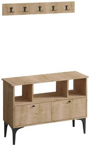 Έπιπλο Εισόδου Daisy 393MRD1127 100x35x75cm Oak Μοριοσανίδα, Μελαμίνη