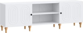 vidaXL Ντουλάπι TV Λευκό 150 x 31 x 50 εκ. Επεξεργασμένο Ξύλο