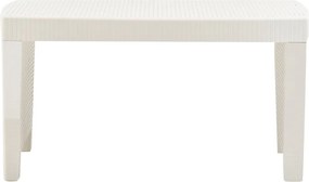 vidaXL Σαλόνι Κήπου 3 Τεμαχίων Λευκό Πλαστικό