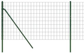 vidaXL Συρματόπλεγμα Περίφραξης Πράσινο 0,8x25 μ. Γαλβανισμένο Ατσάλι
