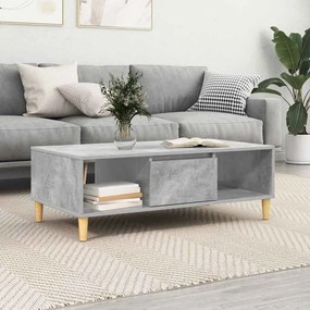 vidaXL Τραπεζάκι σαλονιού Γκρι σκυροδέματος 103.5 x 60 x 35 εκ