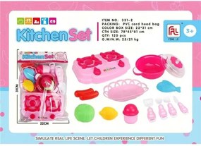 Σετ εστία μαγειρέματος με κουζινικά - 331-2PVC - 917283