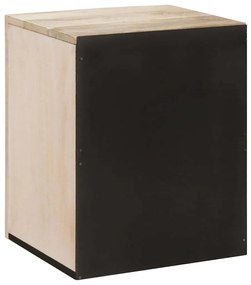 vidaXL Ντουλάπι Μπάνιου Λευκό 38 x 33.5 x 160 εκ Στερεό Ξύλο Μάνγκο