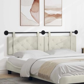 vidaXL Κρεμαστό Κεφαλάρι Κρεμ Βελούδο