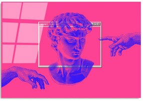 Πίνακας Γυάλινος 123BZM2258 100x70cm Multi Wallity Οριζόντιοι Γυαλί