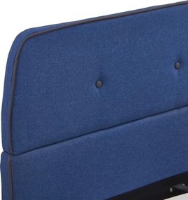 vidaXL Πλαίσιο Κρεβατιού Μπλε 140 x 200 εκ. Υφασμάτινο