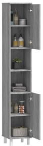vidaXL Ντουλάπι Μπάνιου Γκρι Sonoma 30x30x179 εκ. Επεξεργασμένο Ξύλο