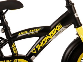Thombike 12 Inch 21,5 cm Boys Coaster Brake Black/Yellow