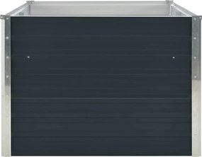 vidaXL Ζαρντινιέρα Ψηλή Ανθρακί 160x80x45 εκ. Γαλβανισμένος Χάλυβας