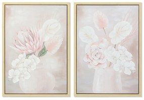 Καμβάς DKD Home Decor πολυστερίνη Καμβάς 50 x 4 x 70 cm (2 Τεμάχια)