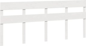 vidaXL Σκελετός Κρεβ. Χωρίς Στρώμα Λευκό 180x200 εκ Μασίφ Πεύκο