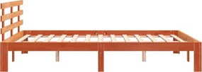 vidaXL Σκελετός Κρεβ. Χωρίς Στρώμα Καφέ Κεριού 150x200 εκ Μασίφ Πεύκο