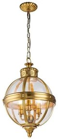 Κρεμαστό Φωτιστικό Οροφής 3xE14 Φ37cm Adams Elstead Lighting FE-ADAMS-3P-BB Ορείχαλκος