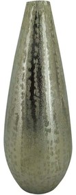 Βάζο Drop 019142 13x13x36cm Silver Αλουμίνιο