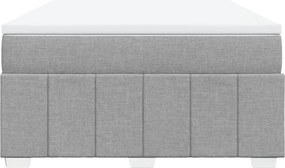 vidaXL Κρεβάτι Boxspring με Στρώμα Αν. Πράσινο 160x200εκ Υφασμάτινο