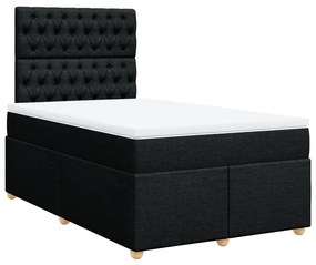 ΚΡΕΒΑΤΙ BOXSPRING ΜΕ ΣΤΡΩΜΑ ΜΑΥΡΟ 120X200 ΕΚ. ΥΦΑΣΜΑΤΙΝΟ 3293556