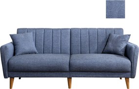 3-Seat Sofa-Bed Aqua - Dark Blue Dark Blue