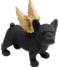 Διακοσμητικό Επιτραπέζιο Angel Puppy Μαύρο/Χρυσό 28x10x24,5 εκ. - Μαύρο