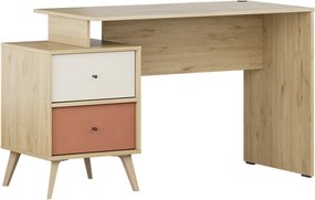Γραφείο εργασίας Terra Megapap χρώμα florida oak 129x55x75εκ.