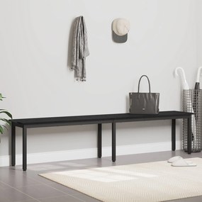 vidaXL παγκάκι Μαύρη Οξυά 200 x 35 x 45 εκ Επεξεργασμένο Ξύλο