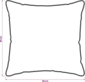vidaXL Μαξιλάρι Λευκό 80 x 80 cm Ίνες μπαμπού