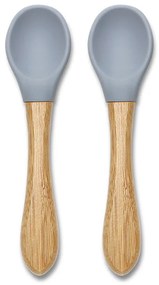LORELLI ΣΕΤ 2 ΤΕΜ ΚΟΥΤΑΛΑΚΙΑ ΣΙΛΙΚΟΝΗΣ BAMBOO NATURAL GREY 10230680003