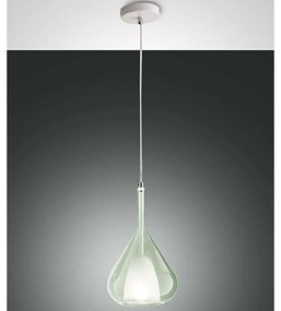 Φωτιστικό Οροφής Lila 3481-40-140 Φ20x35cm 1xE27 40W Transparent Green Fabas Luce
