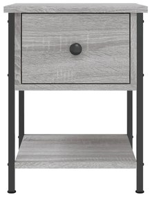 vidaXL Κομοδίνα 2 τεμ. Γκρι Sonoma 34x35,5x45 εκ. Επεξεργασμένο Ξύλο