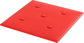 vidaXL Κεφαλάρι Τοίχου 12 pcs Κόκκινο 30 x 30 cm Τεχνητό Δέρμα