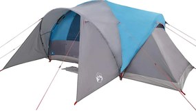 vidaXL Σκηνή Οικογένειας 6 Ατόμων Αδιάβροχη Μπλε