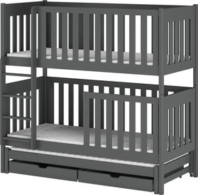 EMILKA 80x200 graphite bunk bed Lano Furniture