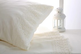 Ζεύγος Μαξιλαροθήκες 50x70 με Δανδέλα Νο4 Εκρού