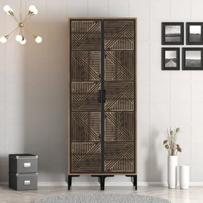 Stewehome Ντουλάπα με δύο πόρτες (PP) 80x47x210 cm