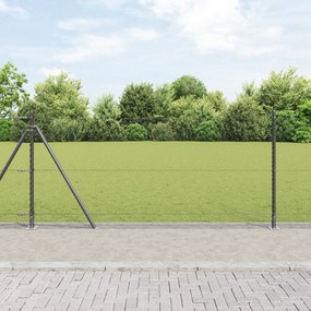 vidaXL Γκρίζος Φράχτης 1x100 m Χάλυβας