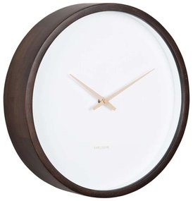Ρολόι Τοίχου Ancho KA5927DW Φ32,6x8cm Dark Brown Karlsson Ξύλο