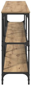 vidaXL Τραπέζι κονσόλας με ράφι Artisan Oak 160 x 30 x 75 εκ