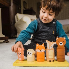 Ξύλινο Κύβοι Στοίβαξης (Σετ 15τμχ) Orange Tree Toys Woodland  60-12081