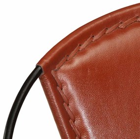 vidaXL Πολυθρόνα Καφέ από Γνήσιο Δέρμα