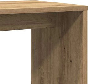 vidaXL Side Table Artisan Oak 59x36x38 cm Κατασκευασμένο ξύλο
