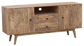 Τηλεόραση DKD Home Decor Πολύχρωμο Φυσικό Ξύλο από Μάνγκο 155 x 40 x 70 cm