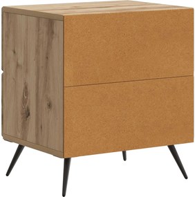 vidaXL Κομοδίνο Artisan Δρυς 43 x 34,5 x 47,5 εκ Επεξεργασμένο Ξύλο