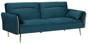 Καναπές FLICK Ύφασμα Petrol Sofa:211x87x81-Bed:211x111x40