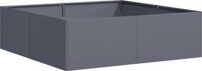vidaXL Ζαρντινιέρα Ανθρακί 100x100x30 εκ. από Χάλυβα