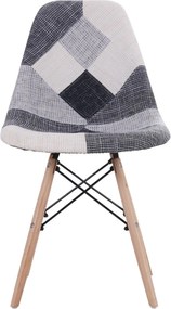 Καρέκλα ArteLibre CORYLOUS Patchwork Ύφασμα/Ξύλο 51x46x82cm