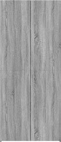 vidaXL Ντουλάπι Γκρι Sonoma 80x42,5x185 εκ. από Επεξεργασμένο Ξύλο