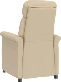 vidaXL Πολυθρόνα Κρεμ 96,5 x 70,5 x 95 εκ Μικροΐνες
